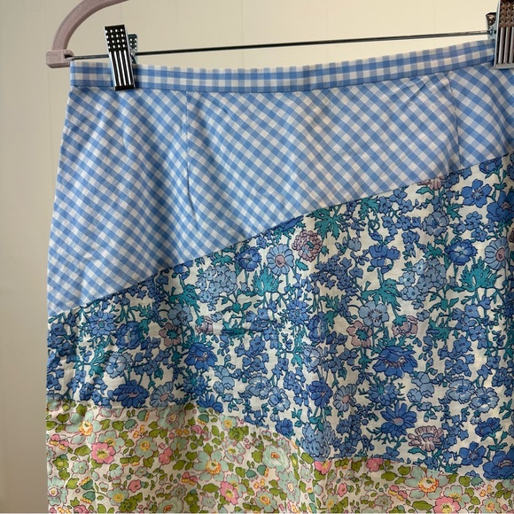 Mary Jane Cottagecore Patchwork Pastel 100% Cotton Skirt Size 10 - Picture 4 of 7